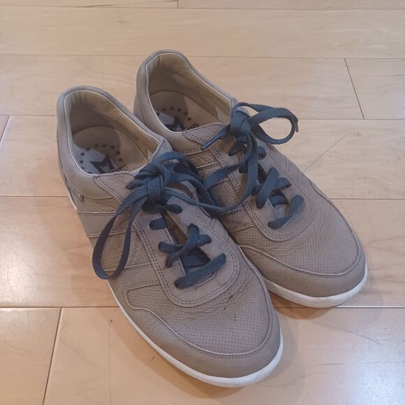 Mephisto Rebeca Perf Running Shoes Womens US 9 Light Grey Bucksoft Suede Leather - Picture 1 of 10